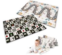 NUKIDO Tapis mousse pour bébé Pliable 200x180 cm - Chemin de contraste