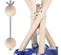 Nukido Tipi Stabilisateur de tente 122 x 3 cm Kit d'outils Tea-Pee pour enfant Stabilisateur Tipi Système de blocage pour système anti-effondrement Tipi Tipi Tipi