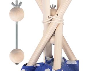 Nukido Tipi Stabilisateur de tente 122 x 3 cm Kit d'outils Tea-Pee pour enfant Stabilisateur Tipi Système de blocage pour système anti-effondrement Tipi Tipi Tipi