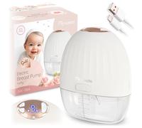 Nukido Tire-lait électrique portable 3 modes d'affichage LED sans BPA Silicone Blanc