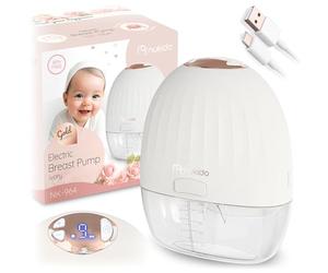 Nukido Tire-lait électrique portable 3 modes d'affichage LED sans BPA Silicone Blanc