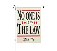 Nul N'Est Au-Dessus Des Lois. Pas De Rois En Amérique. Drapeau De Jardin Décoratif Drapeau De Cour Suspendre Drapeaux De Jardin Pour Dortoirs Toutes Les Saisons Fêtes 30X45cm
