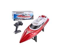 NULA Bateau de course télécommandé 35 km/h pour piscine, lac, rivière et étang, bateau télécommandé 2,4 GHz avec éclairage LED, réinitialisation du Kenter par simple pression d'un bouton
