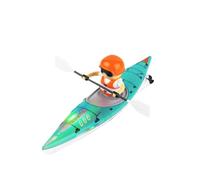 NULA Bateau kayak radiocommandé 2,4 GHz pour piscines, rivières et lacs, bateau à pagaie télécommandé, véhicule aquatique avec protection contre les coups, éclairage LED, deux vitesses, modèle RTR