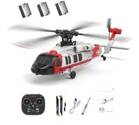 NULA Black-Hawk K200 UH-60 RC Hélicoptère radiocommandé 2,4 GHz 6CH Brushless avec gyroscope à 6 axes, positionnement optique du flux et maintien de l'altitude, avion militaire pour débutants