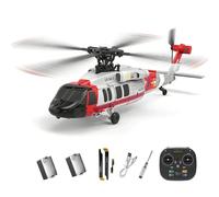NULA Black-Hawk K200 UH-60 RC Hélicoptère radiocommandé 2,4 GHz 6CH Brushless avec gyroscope à 6 axes, positionnement optique du flux et maintien de l'altitude, avion militaire pour débutants