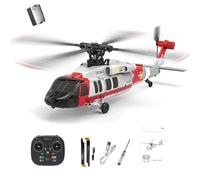 NULA Black-Hawk K200 UH-60 RC Hélicoptère radiocommandé 2,4 GHz 6CH Brushless avec gyroscope à 6 axes, positionnement optique du flux et maintien de l'altitude, avion militaire pour débutants