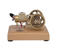 NULA Kit de modélisme de moteur Hit and Miss - M17 1,6CC Moteur à essence horizontal refroidi à l'eau 4 temps Mini moteurs à combustion interne Kit de construction d'expérimentation physique pour