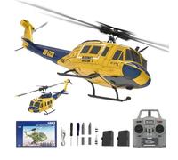 NULA RC ERA C032 UH-1 Huey RC Hélicoptère radiocommandé 1/48 Scale 6CH, 2,4G 6 axes gyro télécommandé avec retour 3D Maintien en altitude pour adultes débutants (RTF/ 2 batterie)