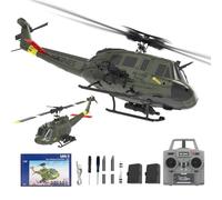 NULA RC ERA C032 UH-1 Huey RC Hélicoptère radiocommandé 1/48 Scale 6CH, 2,4G 6 axes gyro télécommandé avec retour 3D Maintien en altitude pour adultes débutants (RTF/ 2 batterie)