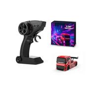 NULA Voiture RC Drift 4WD 1:87, représentation entièrement proportionnelle, lumières LED connectées et étriers de frein simulés, mini véhicule de course, modèle de télécommande RTR pour adultes