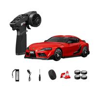 NULA Voiture télécommandée 1:24 RC Drift D24 RTR 4WD High Speed entièrement proportionnelle avec pneus gyro, drift et course, effets de lumière LED (Q2 Weihong / D24-01)