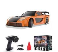 NULA Voiture télécommandée RC Drift 1/43 2,4 G entièrement proportionnelle 4WD - Mini voiture de course avec groupe lumineux de liaison RTR - Véhicule radiocommandé pour l'intérieur - Version RTR