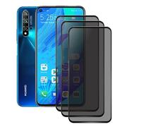 nulala 3 Pièces Protection d'écran Anti-Espion pour Huawei Honor 20, Privacy Protecteur d'écran Film en Verre Trempé pour Huawei Honor 20 - Dureté 9H, Anti-Rayures, Sans Bulles, Compatible Coque