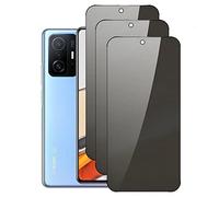 nulala 3 Pièces Verre Trempé Anti Espion pour Xiaomi Redmi Note 10, Privacy Film de Protection Écran Complet 3D Vitre Protecteur pour Xiaomi Redmi Note 10