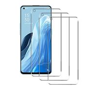 nulala 3 Pièces Verre Trempé pour OPPO Reno6 Pro 5G, Ultra Résistant Film Protection écran, Dureté 9H, Anti-Rayures, Sans Bulles, Facile à Installer, Protecteur d'écran pour OPPO Reno6 Pro 5G