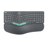 Nulea Clavier ergonomique sans fil, clavier divisé avec repose-poignet rembourré, connectivité Bluetooth et USB, rechargeable USB-C, compatible avec Windows Mac