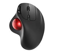 Nulea M501 Souris Trackball sans Fil, Souris Ergonomique Rechargeable, Suivi précis et Fluide, Connexion à 3 appareils (Bluetooth ou 2.4G), Compatible pour PC, Ordinateur Portable, Mac, Windows.