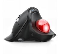 Nulea M514 Souris Trackball Verticale, Ergonomique sans Fil à Contrôle du Pouce, Cliques Silencieux, Connexion 3 Appareils (Bluetooth & USB), Rechargeable pour PC/Mac/Laptop/Tablet