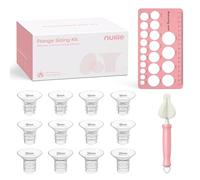 Nuliie Kit de taille de bride 3 en 1 16/18/20 mm pour bride/bouclier de 24 mm de la plupart des pompes, 12 inserts de bride en silicone pour augmenter l'efficacité et le confort du pompage, pompe sans