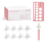 Nuliie Kit de taille de bride de 8 pièces 15/17/19/21 mm pour bride/bouclier de 24 mm de la plupart des pompes, brides en silicone pour tire-lait électrique Momcozy/Spectra, kit essentiel de pompage