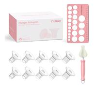 Nuliie Lot de 10 inserts de bride 13/15/17/19/21mm pour bride 24mm bouclier de la plupart des pompes, sans BPA, compatibles avec Momcozy/KISSBOBO/Medela/Philips/Bellababy/Nuliie tire-laits