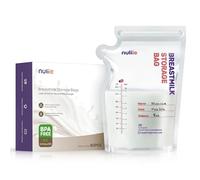 Nuliie Sachets de Conservation Lait Maternel Lot de 80, 250ml sachet conservation lait maternelle pré-stérilisés, sans BPA, double glissière de sécurité, sac congelation lait maternel