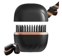 Nulira Mini Hair Straightener, 2026 New Glambrush 2-in-1 Mini Cordless Hair Straightener Comb, 3 Heat Levels, Quick & Safe, Anti-Scald Shell (Black)