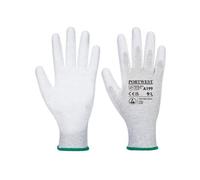 null - Gant paume enduit PU antistatique couleur : Gris taille XXS - PORTWEST