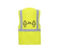 null - Gilet Executive de distanciation sociale 2m couleur : Jaune taille XXXL - PORTWEST