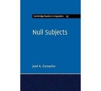 Null Subjects (Cambridge Studies in Linguistics) - [Version Originale] Inconnu (Auteur)