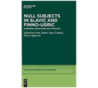Null Subjects In Slavic And Finno-Ugric