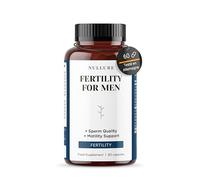Nullure Formule Fertilité Homme | Nombre & Motilité des Spermatozoïdes | L-carnitine + CoQ10 + L-arginine + Zinc | Testé par tiers | Sans additifs & Vegan | 60 gélules (1 mois) | Fabriqué à Barcelone