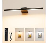 Nulmvic Éclairage mural sans fil, 40 cm, 10 000 mAh, batterie avec télécommande, 3 températures de couleur, 5 intensités d'éclairage, IRC 95+ pour peindre des photos, portraits, éclairage de