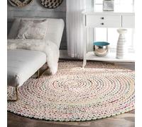 nuLOOM Tammara Tapis tressé à la Main Ivoire 1,8 m