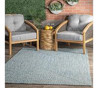 nuLOOM Tapis de Couloir tressé Wynn, intérieur/extérieur, 0,8 x 2,4 m, Turquoise