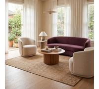 nuLOOM Tapis de sol Collection Rigo, en toile de Jute, tissé à la Main, style campagne, 150 x 240 cm