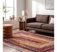 nuLOOM Tapis de sol, Collection Tammara, tressé à la main, 122 x 183 cm, multicolore