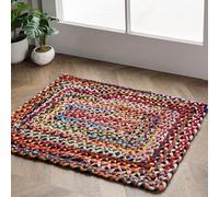 nuLOOM Tapis décoratif, Collection Tammara, tressé à la main, 152 x 91 cm, Multicolore