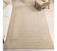nuLOOM Wynn, Tapis décoratif tressé intérieur/extérieur, Ovale, 9,1 x 12,7 cm, Brun