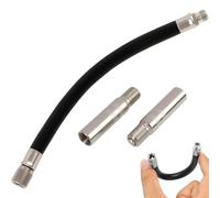 nuluxi 3 Pièces Extension Valve Pneu, 40mm Valve Extension Adaptateur, Tuyau de Gonfleur d'Extension en Caoutchouc, Adaptateurs de Valve pour Scooter Électrique Xiaomi M365 Vélo Moto Voiture