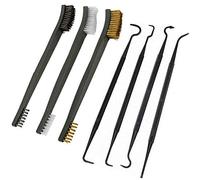 Nuluxi Pinceau de Nettoyage pour Pistolet Pistolet Choisir de Nettoyage kit Poils En Fil Industriel Brosses de Nettoyage Pistolet Jeu Tactique Shortgun Canon Outil de Nettoyage (3 Pinceau+4 Choisir)