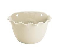 NULYLU 1 Pièce Pot de Fleur en Plastique Semi-Circulaire Taupe de Fleur Suspendue Pots extérieurs Etagere Plantes Interieur Plante de Soutien Pots de Fleurs pour Plantes d'intérieur Beige