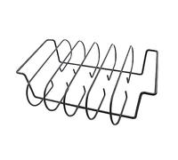 NULYLU 1 pièce Support de Portable pour Barbecue Rack à Ribs et Poulet Outil de Cuisson Extérieur pour Viande et Rôtis pour Camping et Picnics