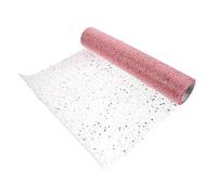 NULYLU 1 Rouleau De Tulle Pour De, Tulle En Maille, Tissu De Tulle Décoratif, Ruban De Tulle Pailleté, Tulle Pailleté, De, Tulle En Maille Pour La Fabrication De Nœuds, Tulle Pour