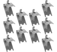 NULYLU 10 Clips D’étagère de Congélateur en Acier Inoxydable 304, Épaisseur 1,5 Mm, Support Solide pour Étagères de Réfrigérateur et Congélateur, Fixation Sécurisée pour Accessoires