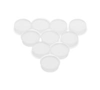 NULYLU 10 Pièces Bouchon de trou de cannelure couvre-trous de flûte accessoires de flûte bouchons en silicone remplacement de la prise de flûte bouchon en silicone Gel de silice blanche