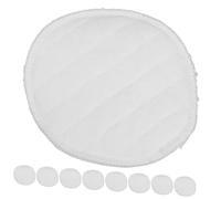 NULYLU 10 pièces Coussinets Allaitement Lavables Coton Couches Ultra Doux Absorbants Réutilisables pour Fuites de Lait Maternel Confortables pour Femmes Enceintes et Allaitantes Blanc