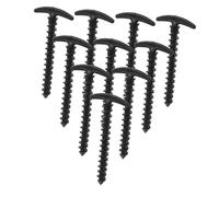 NULYLU 10 Pièces Piquets de Plastique de Sardines Légères et Résistantes pour Camping et Auvents Fixation Fiable sur Sol Difficile et Souple