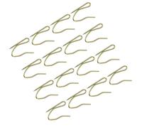 NULYLU 100 Crochets de Rideaux en Fer Forme S Aiguilles Pointues, Faciles à Déplacer, pour Maintenir les Rideaux en Position, Lot de 100 Pièces Couleur Or